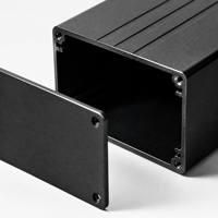 Boîtiers d'amplificateurs personnalisables en profilé d'aluminium extrudé, boîtier de contrôle, boîtier électronique pour PCB, enceinte en aluminium extrudé