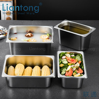 Conteneur alimentaire en acier inoxydable de qualité supérieure, taille standard, prix abordable, pour buffet d'hôtel, bac GN