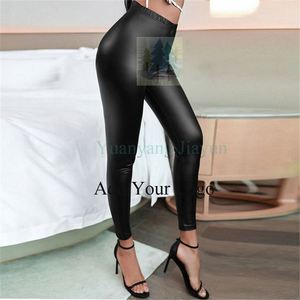 Vendita calda Leggings <span class=keywords><strong>donna</strong></span> pantaloni in <span class=keywords><strong>pelle</strong></span> elastica a vita alta autunno 2021 abbigliamento <span class=keywords><strong>donna</strong></span> - Product Image 5