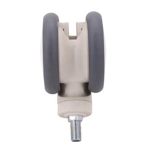 Roulettes pivotantes Durabel Twin Caster Machine 3 4 5 pouces, roulettes pivotantes silencieuses en TPR pour hôpitaux - Product Image 4
