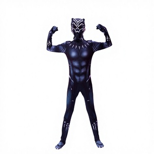 Combinaison en spandex <span class=keywords><strong>Black</strong></span> Panther Echo, justaucorps, costume d'Halloween pour enfants, combinaison pour jeu de rôle, cosplay - Product Image 1