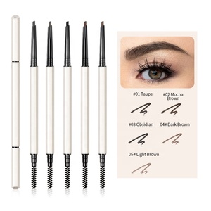 <span class=keywords><strong>Crayon</strong></span> à sourcils à marque privée, logo personnalisé, imperméable, végan, stylo à sourcils personnalisé avec brosse - Product Image 3