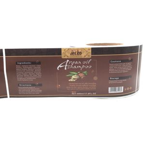 Etiquetas Adhesivas Personalizadas con Logotipo Privado, Impermeables/Holográficas, para Cosméticos, Cabello y Cuerpo, en Rollo (Papel/PVC/PET/Vinilo) para Champú - Product Image 3