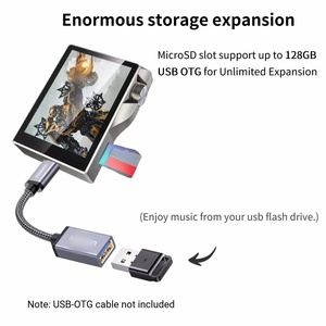 Lecteur MP3 portable HiFi avec écran tactile de 2,4 pouces, prend en charge DSD256 WAV APE 24 bits 192 kHz, audio haute résolution - Product Image 4