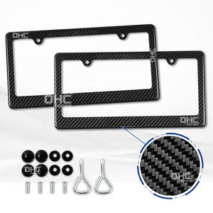 批发黑色碳纤维美国尺寸牌照架定制牌照架 - Product Image 4