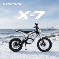 US Warehouse SYKERUNS X7 Electric Dirt Bikes for Adults High Torque Trail Motorcycle LCD Display 60V Lithium Battery
