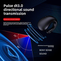 Écouteurs sportifs OWS à clipser, à oreille libre, avec réduction de bruit ENC, Bluetooth 5.3, étanchéité IPX5, chipset Jerry et affichage numérique