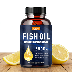 Hoogwaardige OEM 0mega-3 visolie in bulk, 2500 mg softgel <span class=keywords><strong>capsules</strong></span> voor export - Product Image 2