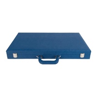 Juego de Ajedrez y Backgammon Magnético 2 en 1 Portátil de Madera de 18 Pulgadas, Producido Directamente en Fábrica, Juego de Backgammon de Cuero PU