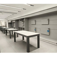Présentoir de Magasin pour Téléphones Mobiles, Design et Décoration de Magasin, Vitrine de Présentation pour Téléphones Portables en Détail
