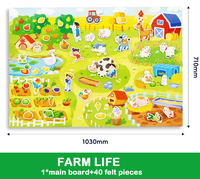 Tableau mural éducatif en feutre personnalisé pour enfants, avec calendrier, date, reconnaissance météo, DIY 3D, à suspendre au mur