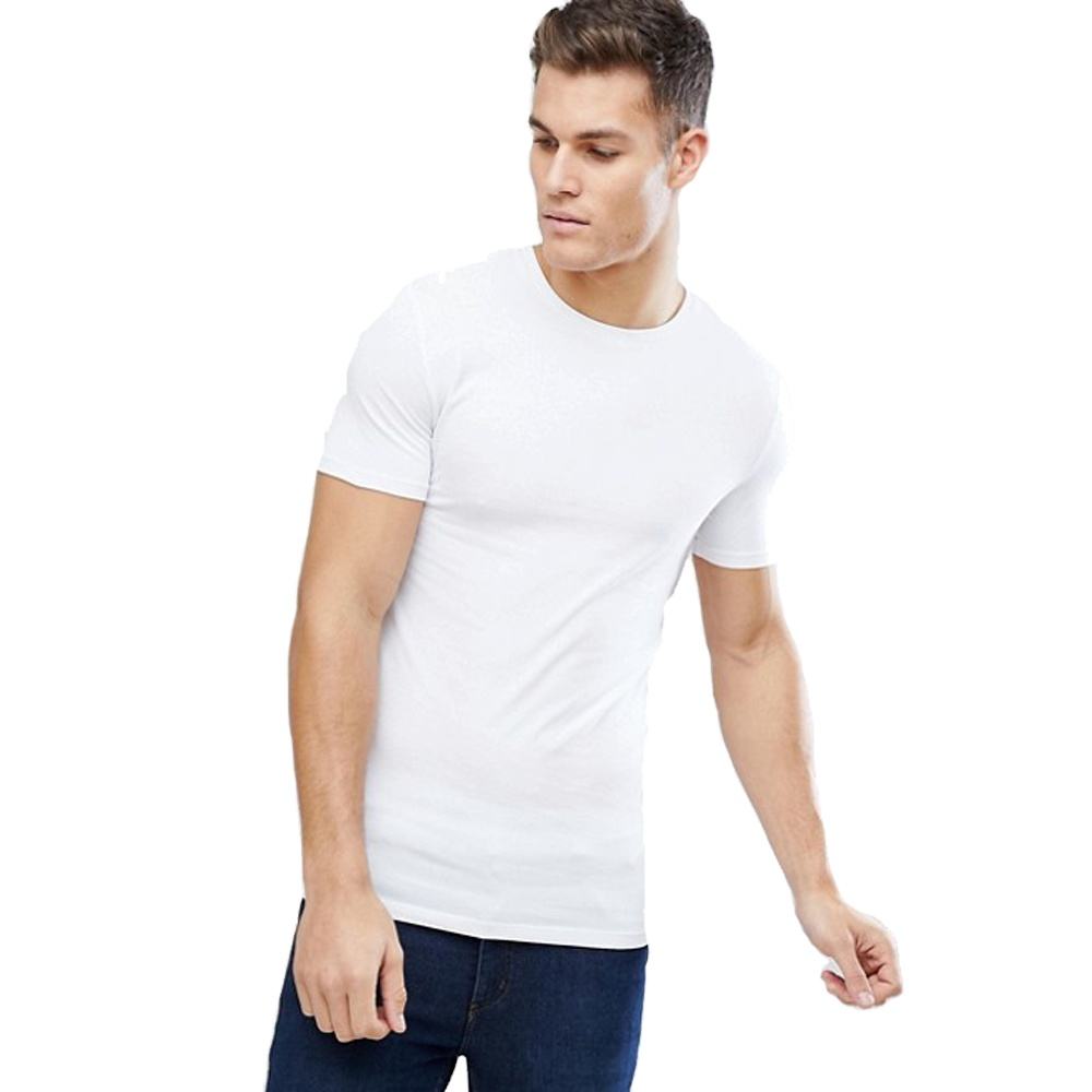 Wholesale Mens Pima Cotton Slim Fit Crew Neck Custom Printed T shirt