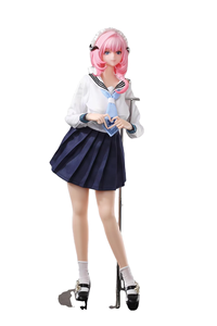 NEU Sailor Suit Girl Action figur Weiches realistisches Harz Silikon Animation Puppe Simulation Hand modell Sxey Girl Doll - Product Image 2