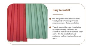 Panel Decorativo de Pared Corrugado 3D Moderno, Resistente al Agua, a la Humedad y a las Hongos, con Garantía de 3 Años para Interiores de Apartamentos - Product Image 4