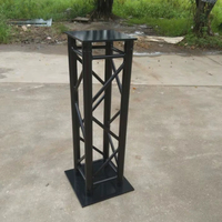 Soporte de Iluminación para Escenario de Aluminio Negro en Oferta, Soporte Portátil para Barra de Luces de DJ con Altura Ajustable para Club/Bar