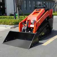 Livraison Gratuite CE EPA Chargeuse compacte sur chenilles diesel pour déneigement domestique et agricole avec godet