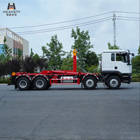 Camión de basura diésel HEAVSTY 8x4 de 30 toneladas con gancho elevador nuevo, 350HP, de servicio pesado, con brazo de gancho rodante para Sitrak CLD5310ZXXZZ6