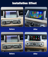 Système Denso Mise à niveau de l'écran d'origine Navigation multimédia sans fil Carplay Android Auto pour Range Rover Sport L320 Tableau de bord