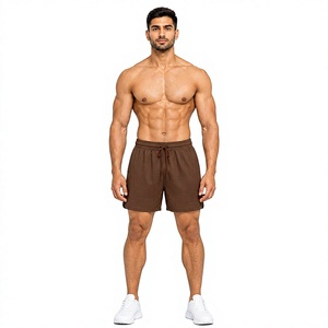Shorts de sport tendance pour hommes, légers, respirants, en mesh, pour la course à pied, le basketball, l'entraînement, avec taille élastique, séchage rapide, fitness - Product Image 1
