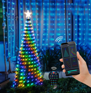 DC5V Addressable RGB Christmas Tree Toppers Decoration Lights Multicolor Changing APP Control Fairy <strong>LED</strong> <strong>Star</strong> String Light Kit - Product Image 3