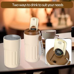 12oz Stainless Steel Tumbler Vacuum Insulated Leak-Proof Lid Temperature Display BPA Free Gift Box Packaging for Hiking Camping - Product Image 4