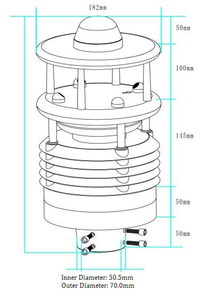 BGT-W817 Estación Meteorológica Inteligente Compacta 7 en 1 para Medición Climática y Ambiental - Product Image 4