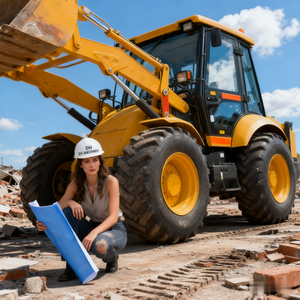 Retroexcavadora China Diesel 4WD Precio Compacto Nuevo Mini Cargador Retroexcavadora - Product Image 2