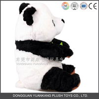 Vente en Gros Panda Noir et Blanc Ours en Peluche Poupée Panda Doux Jouets en Peluche