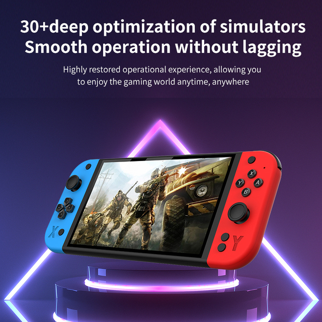 G90 Retro Handheld Game Console 7 Inch Big Screen HD Video Game Player with WiFi Connection 19000 Games Portable Gaming Console