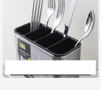 Cuillère de cuisine en acier inoxydable fourchette porte-couteau plateau d'outils de cuisson étagère boîte support de stockage de vidange