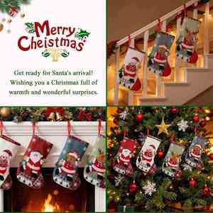 Personalized Customized Small Xmas Stockings Bulk for Christmas Home Decorations Promotion Gift Child Likes - Product Image 3