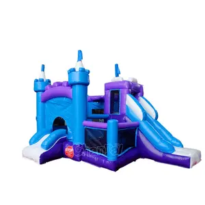 Commercial combo bouncer inflatable bounce house bouncy castle with slide
