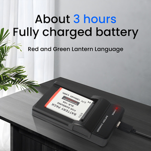 Nuovo Caricabatterie Ignifugo con Porta Type-C per Batteria SLB-10A con Ricarica Ultra Rapida e Protezioni Multiple per Uso Fotografico - Product Image 3