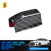 Accessoires de voiture en fibre de carbone véritable pour BMW Série 5 G60 G68 I5 M5 X3 2024-2025, anneau de garniture du levier de vitesses en fibre de carbone