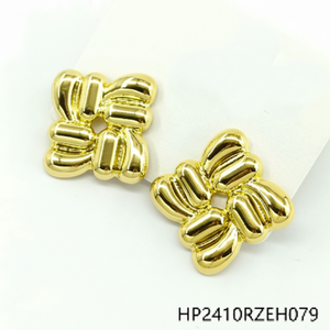 Orecchini minimalisti alla moda in ottone per donne in stile religioso ipoallergenico da indossare quotidianamente e feste - Product Image 1