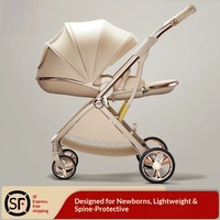 Poussette bébé Aiya en coton, convertible assis-debout, 0-3 ans, légère, pliable, bidirectionnelle, haute position, pour tout-petits et enfants