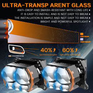 <span class=keywords><strong>Logo</strong></span> personnalisé F5 170W, projecteur laser bi-LED haute puissance de 3 pouces avec 2 ventilateurs, 6500K, étanche IP68, pour la mise à niveau des phares de voiture - Product Image 3