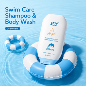 JSY Shampoo e Bagnoschiuma 2 in 1 per Bambini, Rimozione del Cloro, Delicato, Senza Lacrime, Fresco e Pulito Dopo il Nuoto, OEM ODM Private Label - Product Image 4