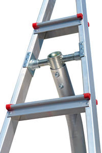 2024 elegante al por mayor reutilizando almacenes escalera de aluminio de trabajo de paso de Metal ligero de alta calidad para edificios domésticos - Product Image 2