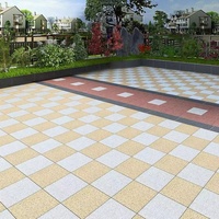 Carreaux de sol en porcelaine et granit antidérapants de couleur rouge Foshan pour intérieur et extérieur, patio et garage