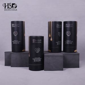 Food Grade Cylinder <strong>Box</strong> Round <strong>Long</strong> Black Kraft Cardboard Paper Tube Packaging <strong>Box</strong> for Loose Tea - Product Image 5