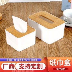 Customized Plastic Tissue Box White Logo Printing Multipurpose For Restaurants Hotels Gifts - Product Image 5