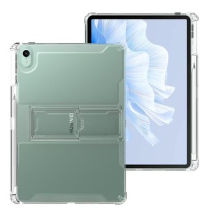 Funda de TPU con Ranura para Lápiz y Soporte para <span class=keywords><strong>Matepad</strong></span> y Redmi Serie 12.1 <span class=keywords><strong>Pulgadas</strong></span>, Protección Contra Impactos con Amortiguación de Aire, Anticaídas, Panel Plano Transparente - Product Image 2