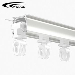 Eco-friendly S Fold Wave Curtain Track with Silent Bar Aluminum Alloy Ripple Fold Curtain Track Rail Wave Curtain Track - Product Image 1