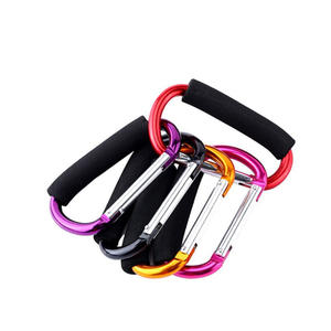 Özel büyük d şekilli metal alüminyum köpük alışveriş arabası mumya yapış karabina kanca klip - Product Image 2