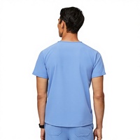Blouse de travail pour hommes LEON, en tissu Dobby polyester antibactérien à séchage rapide, pour dentistes et médecins