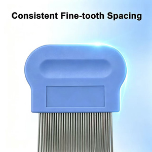 Peine para piojos de cabeza de dientes finos de acero inoxidable, removedor de lindas, herramienta para el cuidado del cabello humano - Product Image 5