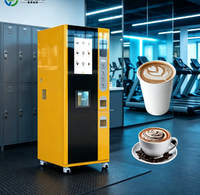 Distributeur automatique de café à paiement par pièces, café fraîchement moulu