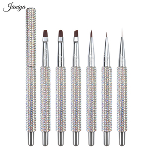 Juego de 6 Pinceles para Decoración de Uñas con Piedras de Cristal de Primera Calidad, Kit de Manicura Multifuncional Profesional, Lámpara UV Grande, Aspirador de Polvo para Uñas - Product Image 5