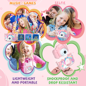 กล้องดิจิทัลเซลฟี่สำหรับเด็ก, หน้าจอ HD 1080P 2.0 "สำหรับเด็กวัยหัดเดิน - Product Image 5